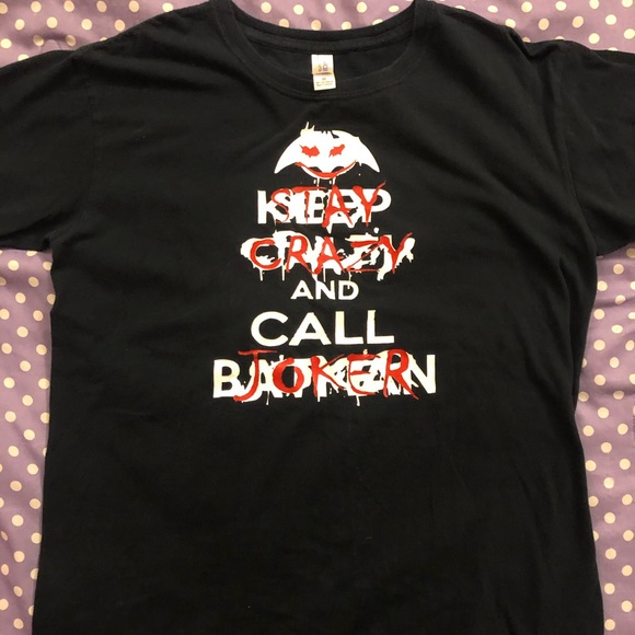 Batman and Joker Keep Calm Shirt - Picture 1 of 3
